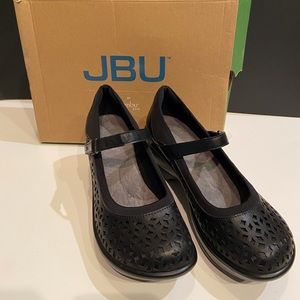 JBU by Jambi Alicante Black Mary Janes, Wedge